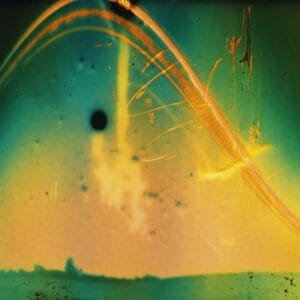 A photo featuring a yellow and green object symbolizing the sun's six-month path.