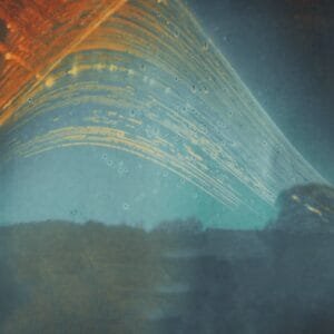 The sun's movement for six months in blue