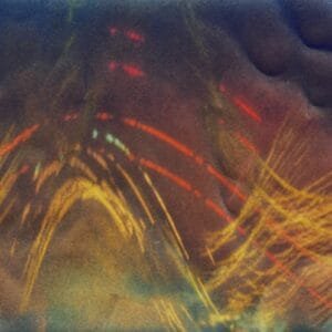 Photo with blurred background, depicting sun path over six months.