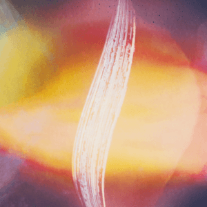 Three moths of sun path in yellow and pink